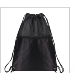 DRAWCORD BACKPACK W/ ZIPPER POCKET