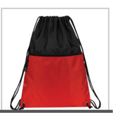 DRAWCORD BACKPACK W/ ZIPPER POCKET