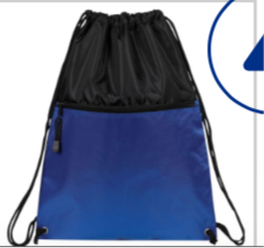 DRAWCORD BACKPACK W/ ZIPPER POCKET